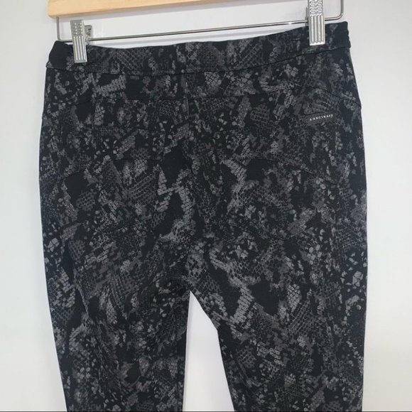 Sanctuary Ponte Pants Women's Size Medium Black Grey Snake Stretch Leggings - Picture 10 of 13